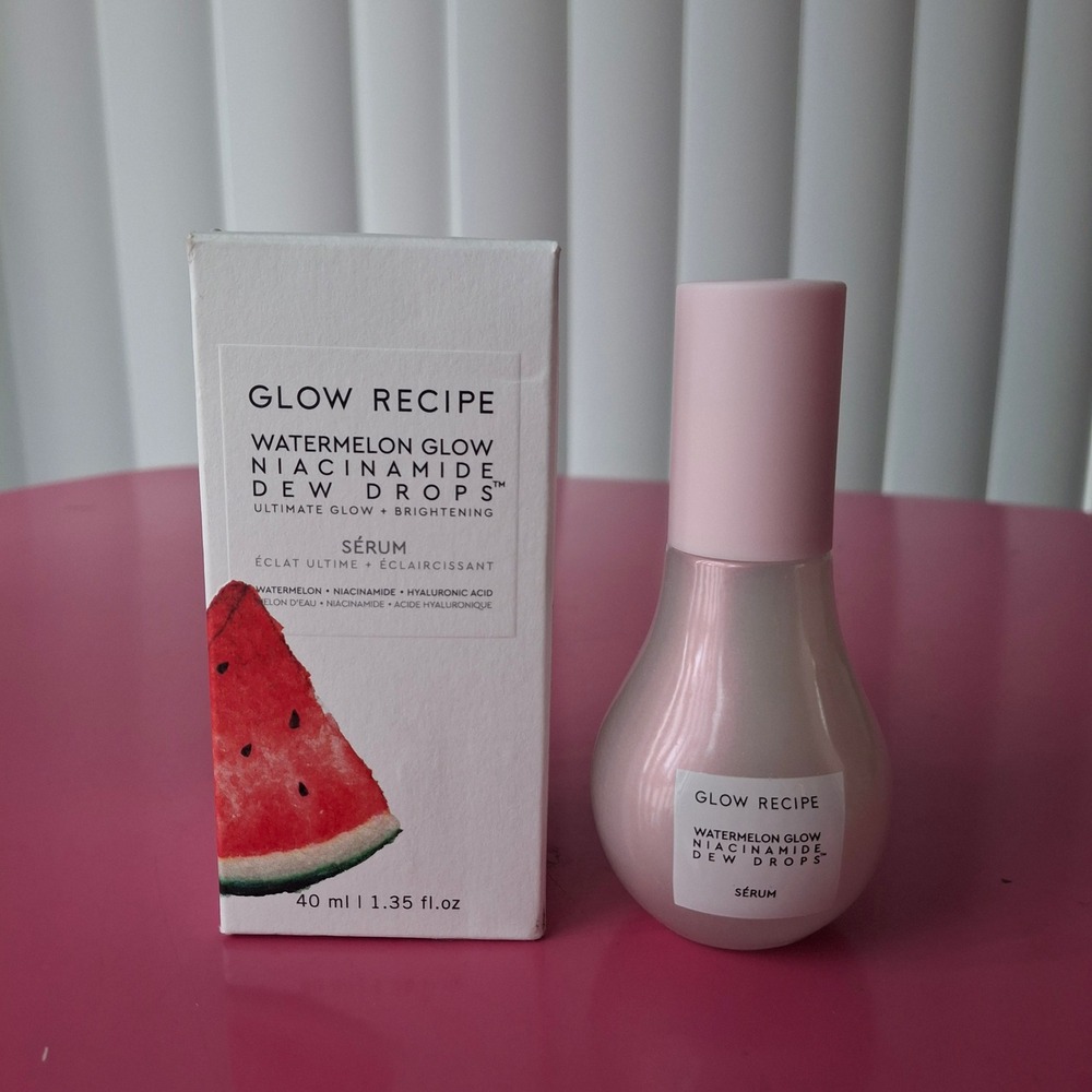 Glow Recipe Watermelon Glow Niacinamide Dew Drops Serum 40ml 1.35oz New in Box - Picture 1 of 4
